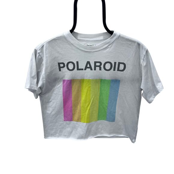 Retro Polaroid Camera Film Women's MD Cropped Graphic T-shirt - Picture 1 of 4